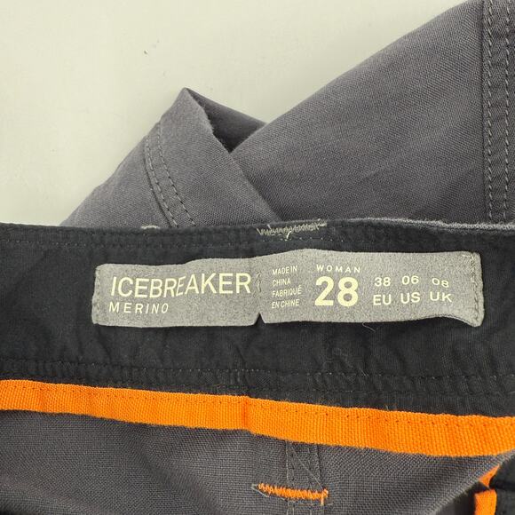 Icebreaker Destiny Skirt Size 28 / 6 Merino Wool Cotton Blend Gray NWT Mini Grey - Picture 3 of 16